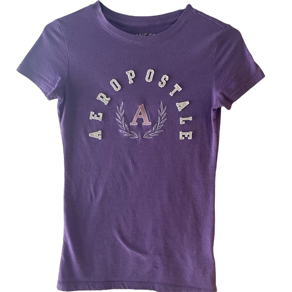 Aeropostale Purple Short Sleeve Tee